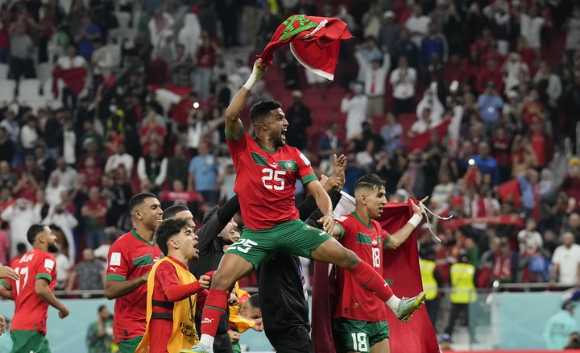2022 카타르 월드컵에서 새로운 역사를 써내고 있는 모로코. [사진=뉴시스]