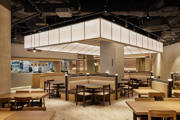 제일제면소가 여의도IFC몰점 내부 전경. [사진=CJ푸드빌 제공]