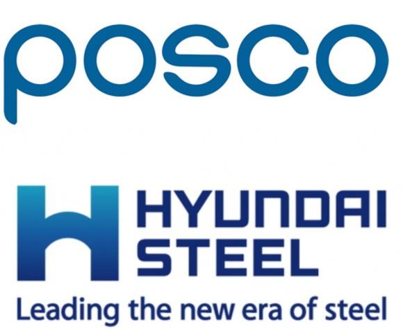 포스코와 현대제철 CI. [사진=각 사 ]