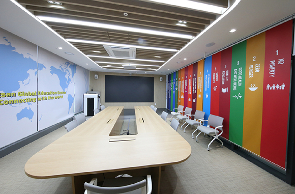 지난해 10월 개관한 용산글로벌교육지원센터. [사진=용산구]