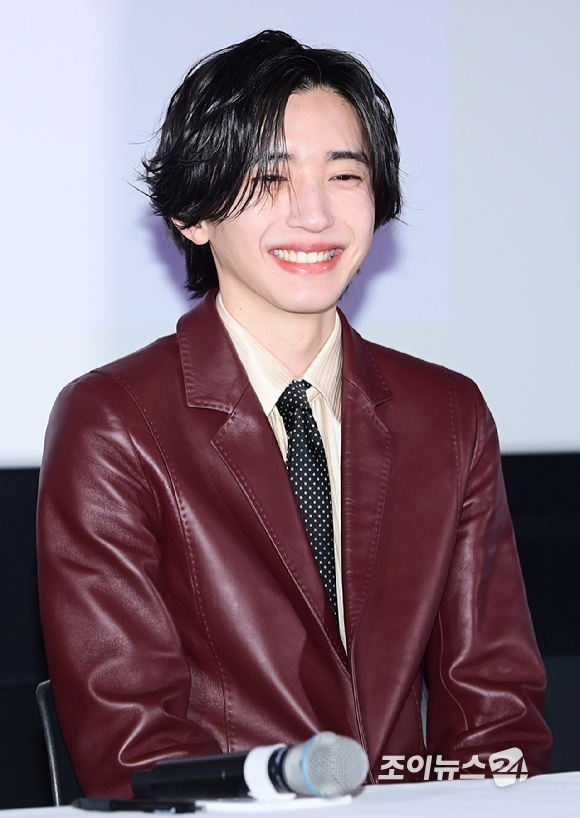 일본 배우 미치에다 슌스케가 3일 오후 서울 용산구 CGV 용산아이파크몰점에서 진행된 영화 '네가 마지막으로 남긴 노래' 내한 기자간담회에 참석하고 있다. [사진=정소희 기자]