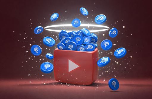 유튜브가 크리에이터 수익금 정산 방식에 스테이블코인 'PYUSD'를 추가했다. 사진은 챗GPT 생성 이미지. [사진=챗GPT 생성 이미지.]