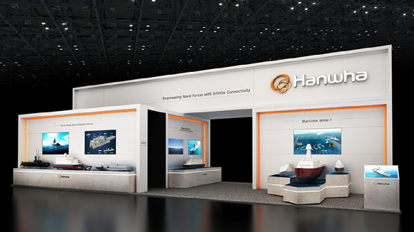 한화오션과 한화시스템이 '2026년 이순신방위산업전(YIDEX)'에 마련한 통합부스의 모습. [사진=한화오션]