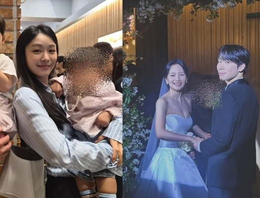 이준우♥백은혜, 결혼식 현장 공개...아기 안고 있는 김연아 포착