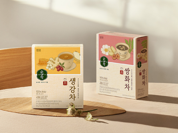 샘표 차 전문 브랜드 순작이 신제품 '진쌍화차', '진생강차'를 출시했다. [사진=샘표]