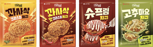 쉐푸드 치킨 신제품. [사진=롯데웰푸드]