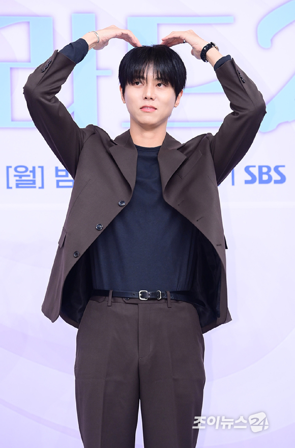 방송인 주우재가&nbsp;30일 오전 서울 양천구 목동 SBS 사옥에서 열린&nbsp;SBS 오디션 프로그램 '우리들의 발라드 2' 제작발표회에서 참석 하고 있다. [사진=정소희 기자]