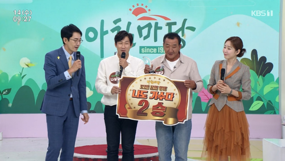 '아침마당' 나상도, 김환균 부자가 '도전 꿈의 무대' 2승을 차지했다. [사진=KBS 방송화면 캡처]