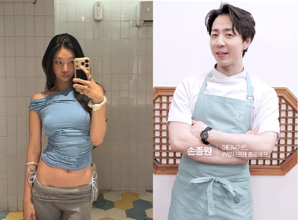 모델 여연희가 손종원 셰프와 열애설을 직접 부인했다. [사진=여연희 인스타그램, 이재명 대통령 유튜브 ]