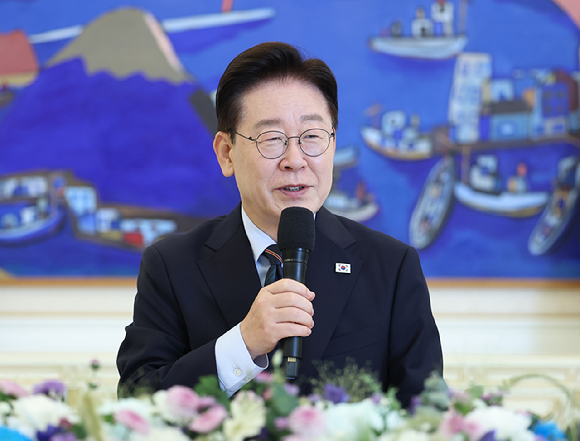 이재명 대통령이 4일 청와대에서 열린 시민사회 초청 간담회에서 인사말을 하고 있다. 2026.9.4 [사진=연합뉴스]