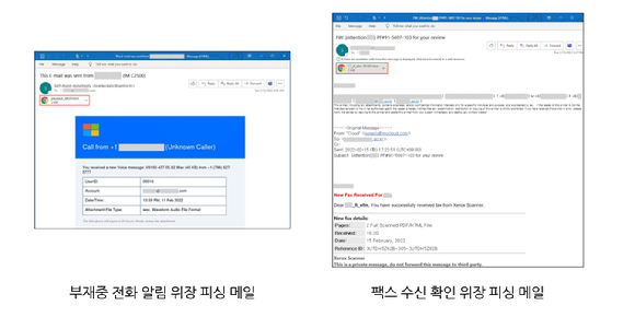 피싱 메일 이미지 [사진=안랩]