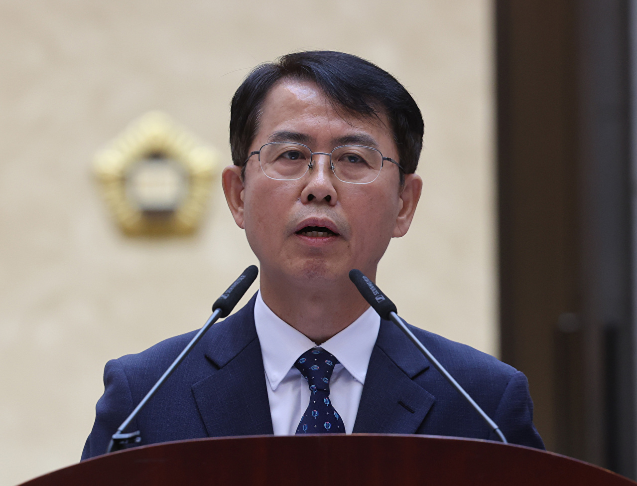 이흥구 대법관이 7일 서울 서초구 대법원에서 열린 퇴임 행사에서 퇴임사를 하고 있다. 2026.9.7 [사진=연합뉴스]