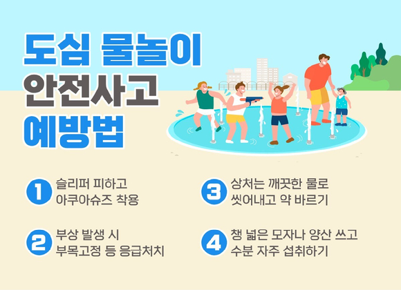 도심 물놀이 안전사고 예방법. [사진=힘찬병원]