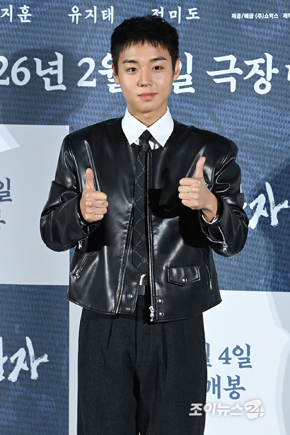 배우 박지훈이 19일 오전 서울 용산구 CGV용산아이파크몰점에서 열린 영화 '왕과 사는 남자'(감독 장항준) 제작보고회에 참석해 포즈를 취하고 있다. [사진=문수지 기자]