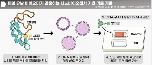 폐암 유발 바이오마커 검출하는 나노바이오센서 기반 키트. [사진=서울아산병원]