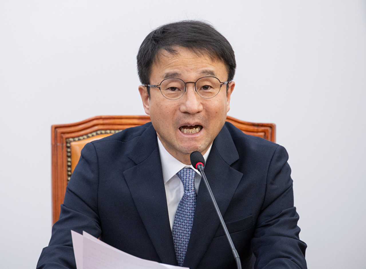 더불어민주당 한병도 원내대표가 20일 국회에서 원내대책회의에사 발언하고 있다. 2026.1.20 [사진=연합뉴스]