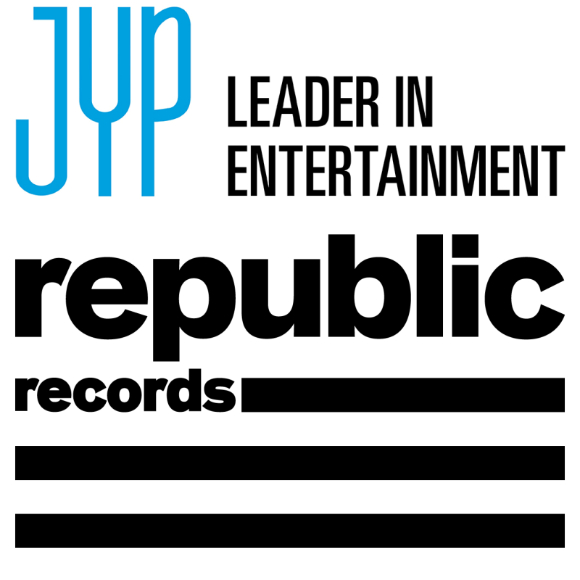 JYP엔터-리퍼블릭레코드 로고. [사진=JYP엔터테인먼트]