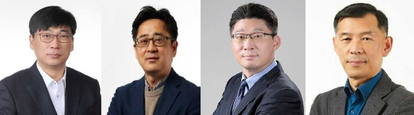 왼쪽부터 김현조&middot;윤재균&middot;이동현&middot;이성락 삼성중공업 부사장 [사진=삼성중공업]