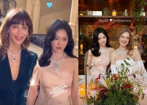 송혜교 소피 마르소 나탈리아 보디아노바 [사진=송혜교 인스타그램]