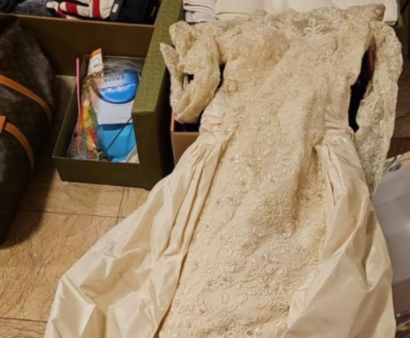 노소영 관장이 SNS에 올린 웨딩드레스 사진 [사진=노소영 관장 인스타그램]