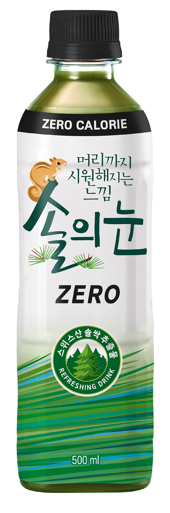솔의눈 제로 500㎖ 페트 제품. [사진=롯데칠성음료 제공]