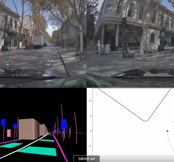 엔비디아 'DRIVE AV' 기술 [사진=엔비디아 링크드인 계정 캡처]
