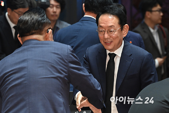 김도읍 국민의힘 정책위의장이 1일 오후 서울 여의도 국회에서 열린 의원총회에 참석하고 있다. [사진=곽영래 기자]