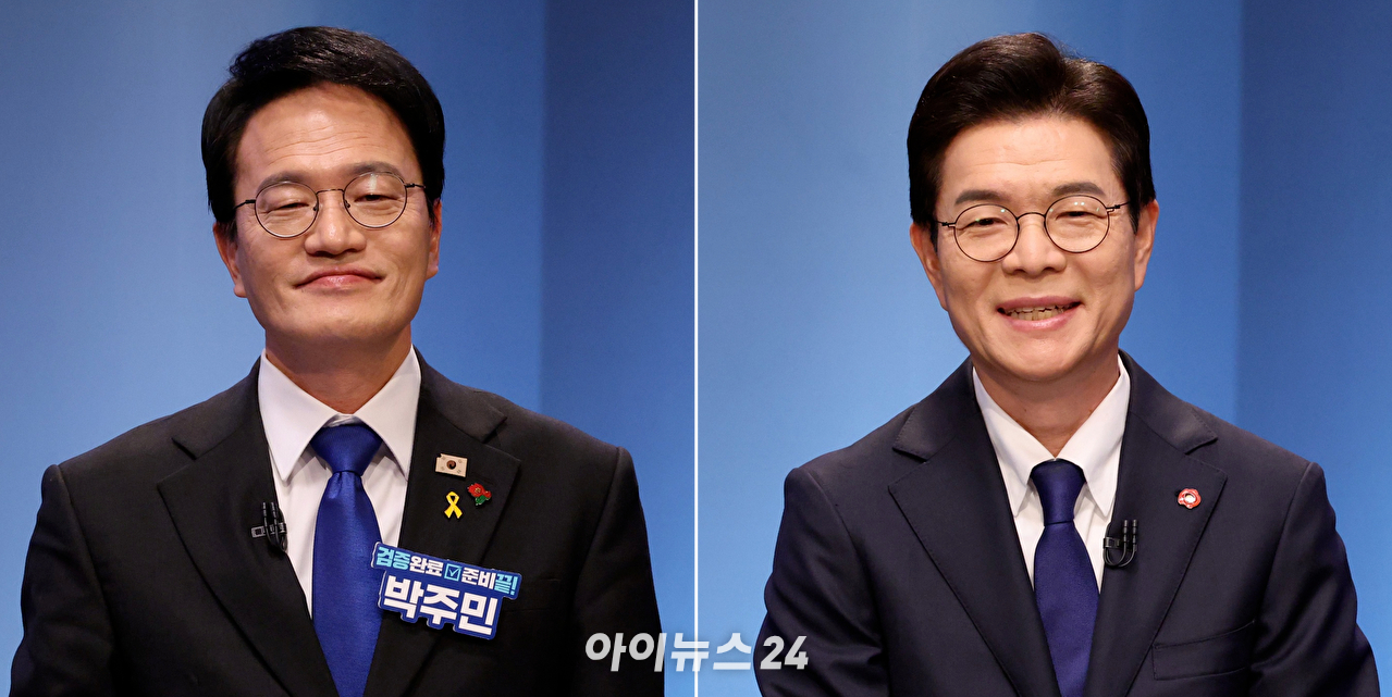 왼쪽부터 더불어민주당 서울특별시장 경선에 나선 박주민&middot;정원오 후보. [사진=아이뉴스24 DB]