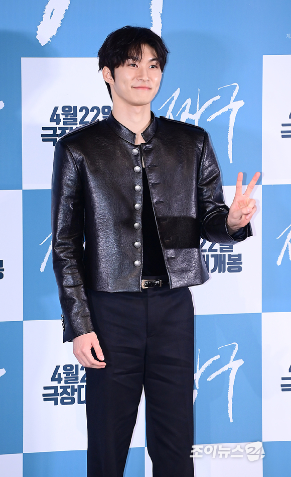 배우 조범규가 16일 서울 CGV 용산아이파크몰에서 열린 영화 '짱구'(정우&middot;오성호 공동 연출) 언론시사회에 참석하고 있다. [사진=정소희 기자]