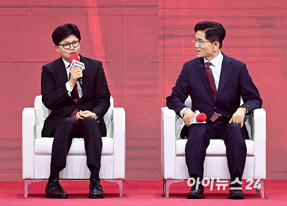 국민의힘 한동훈 대선 경선 후보가 지난 3일 오후 경기 일산 킨텍스에서 열린 제5차 전당대회에서 발언하고 있다. [사진=곽영래 기자]