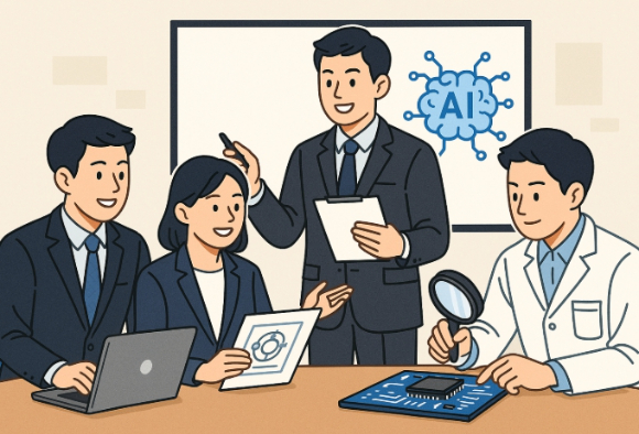 젊은 기술 인재들이 일하는 모습을 챗GPT로 그린 그림. [사진=챗GPT]