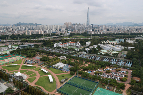 강남구 일원동 탄천물재생센터 부지 [사진=연합뉴스]