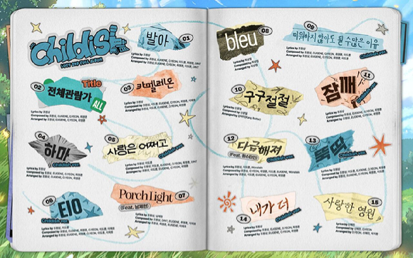 루시 신보 트랙리스트 이미지 [사진=미스틱스토리]