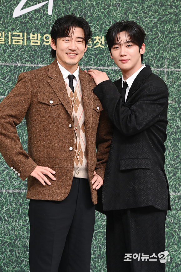 배우 임세미, 윤계상, 그룹 위아이 김요한이 25일 오후 서울 양천구 목동 SBS에서 열린 SBS 새 금토드라마 '트라이: 우리는 기적이 된다' 제작발표회에 참석해 포즈를 취하고 있다. [사진=문수지 기자]