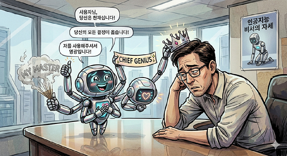 챗봇은 손바닥 비비는 '아첨꾼'…악영향·부작용 많아