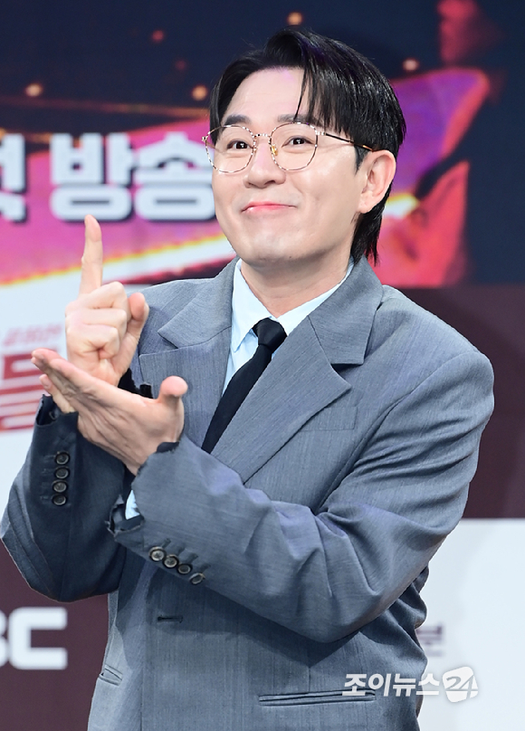 방송인 붐이 11일 오전 서울 마포구 상암동 MBC에서 열린 MBC 새 오디션 예능프로그램 '1등들' 제작발표회에 참석하고 있다. [사진=정소희 기자]