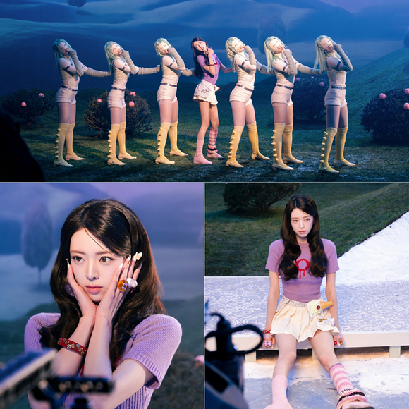 ITZY 유나 'Ice Cream' MV 비하인드 [사진=JYP엔터테인먼트]