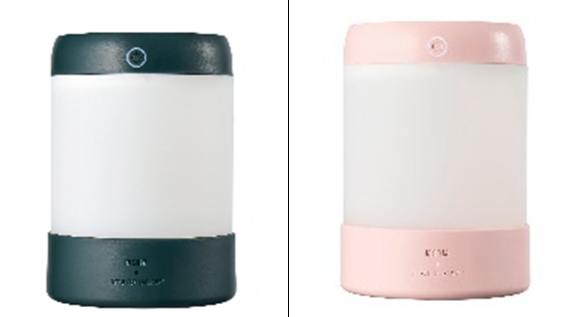 리콜 대상인 스타벅스 가습기 2개 모델. (왼쪽부터)모델명은 STH-600G, STH-600P. [사진=산업통상부 ]