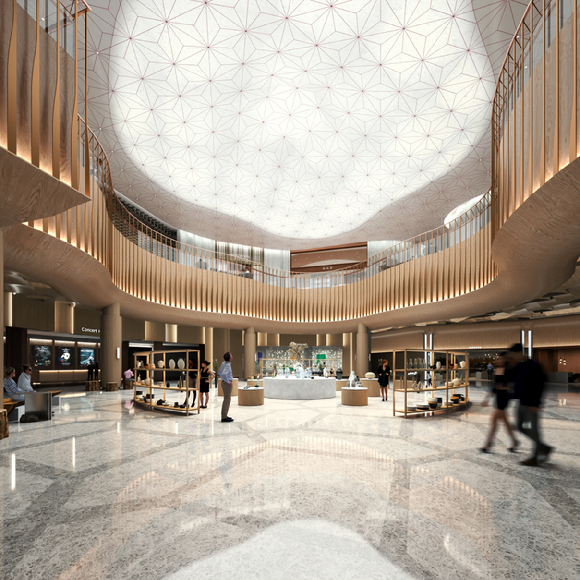 더파크사이드 스위트 B1F 호텔 내부 투시도[사진=일레븐건설]