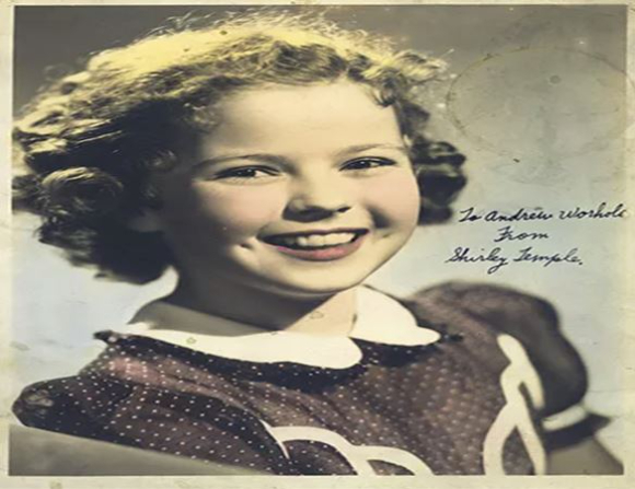 당시 유명했던 동갑내기 아역 스타 셜리 템플은 자신의 사진에 서명을 넣은 답장을 워홀에게 보내줬다. [사진= Andy Warhol Museum 인스타그램]