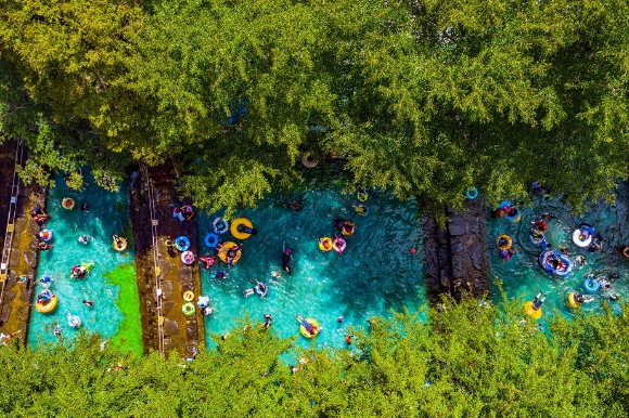 물놀이를 즐길 수 있는 제암산자연휴양림. [사진=산림청]