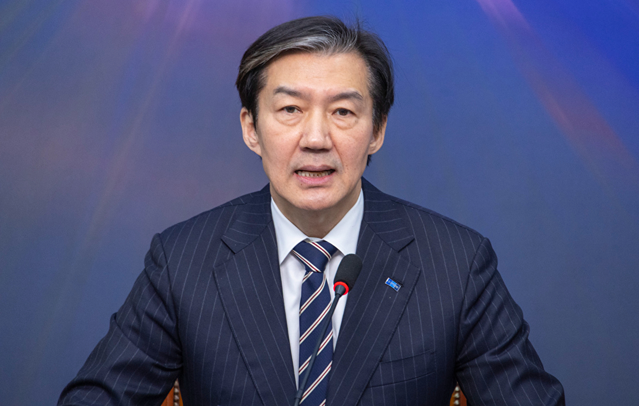 조국혁신당 조국 대표가 19일 국회에서 열린 중수청법ㆍ공소청법 대안입법 관련 최고위ㆍ의총ㆍ끝까지간다특위 연석회의에서 발언하고 있다. 2026.1.19 [사진=연합뉴스]