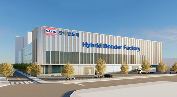 한미반도체가 인천 서구 주안국가산업단지에 짓고 있는 '하이브리드 본더 팩토리' 조감도. [사진=한미반도체]