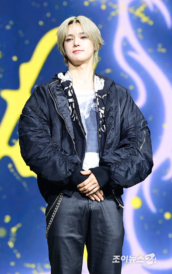 그룹 앤팀 케이가 28일 오후 서울 용산구 한남동 블루스퀘어에서 열린 &TEAM(앤팀) 한국 데뷔 앨범 미니 1집 'Back to Life'(백 투 라이프)발매 기념 쇼케이스에 참석하고 있다. [사진=정소희 기자]