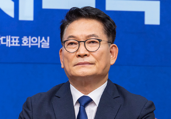 송영길 더불어민주당 의원이 20일 서울 여의도 국회에서 열린 공명선거 실천 서약식에 참석해 있다. [사진=연합뉴스]