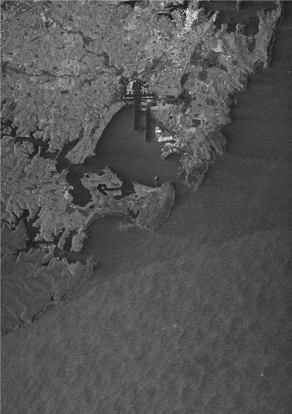  차세대소형위성2호 영상레이다 시험관측 사진. 대한민국 설악산 국립공원 및 속초 일대. 2023.08.21 [사진=KAIST]