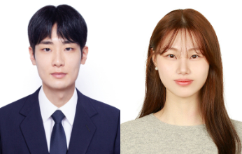 전북대 방위산업 융합과정 소속 고동현(왼쪽)&middot;신채이 학생. [사진=전북대학교]