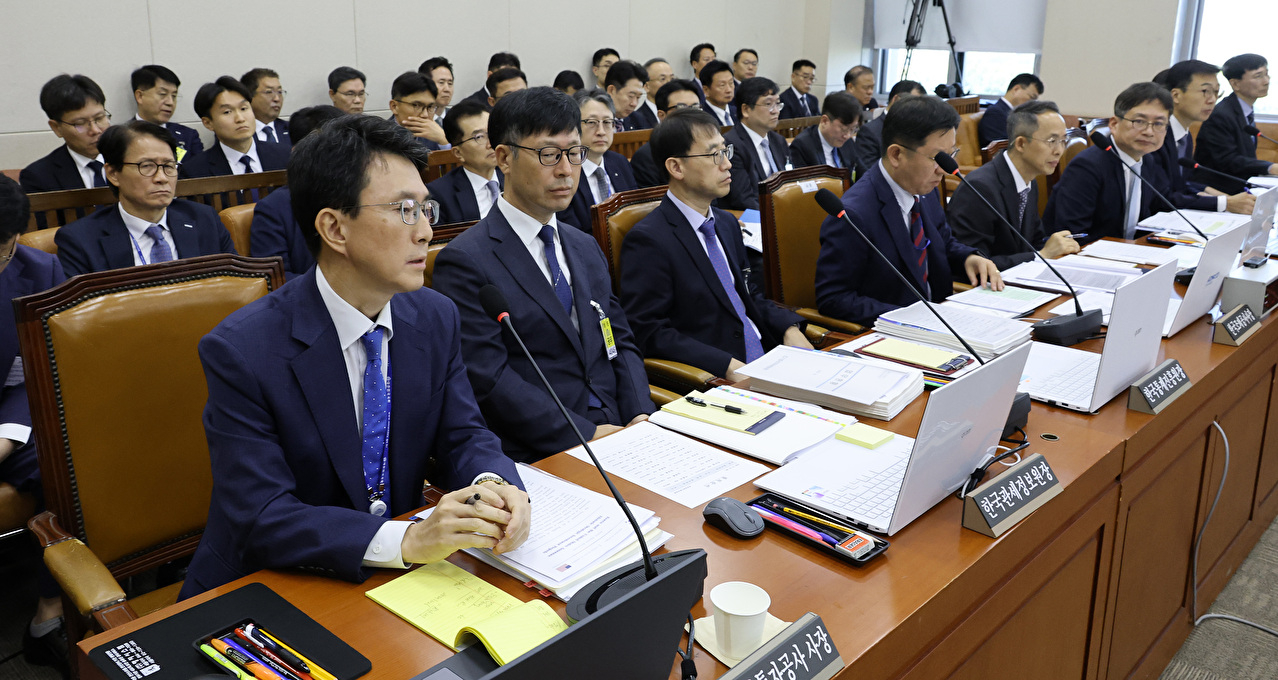 박종원 한미전략투자공사 사장이 20일 국회 재정경제기획위원회에서 열린 한국수출입은행 등에 대한 국정감사에서 의원 질의에 답하고 있다. 2026.10.20 [사진=연합뉴스]