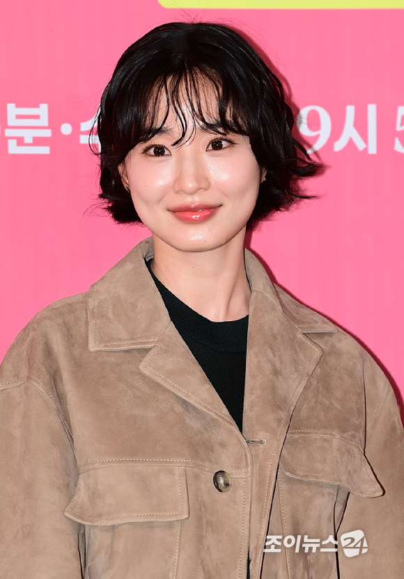 배우 방효린이 11일 오후 서울 영등포동 CGV영등포에서 열린 2025 KBS 2TV 단막 프로젝트 '러브 : 트랙' 제작발표회에 참석하고 있다. [사진=정소희 기자]