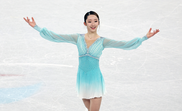 김예림이 10일(한국시간) 열린 ISU 주최 2023년 4대륙선수권대회 여자 피겨스케이팅 쇼트프로그램을 1위로 마쳤다. [사진=뉴시스]